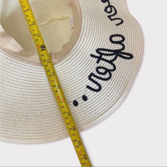 MISS TO MRS | Natural Straw Beach Hat (Honeymoon Hat) - Picture 3 of 5